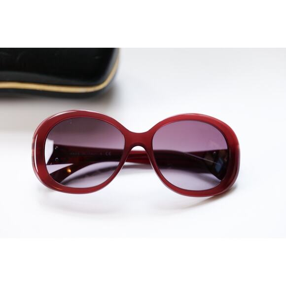 CHANEL Timeless Logo Wine Red Sunglasses / Shades main image 5